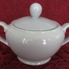 Vintage ARABIA FINLAND BLUE-GREY HANDLED SUGAR BOWL w/Lid, Mid Century Modern Scandinavian China