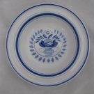 ARABIA FINLAND BLUE ROSE RIMMED 6.5" DESSERT BOWL