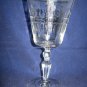 Libbey Rock Sharpe Water Goblet - Pattern #3006 Jefferson Stem w/ Wayne Cutting