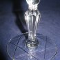 Libbey Rock Sharpe Water Goblet - Pattern #3006 Jefferson Stem w/ Laurel Cutting