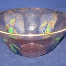 Georges Briard Forbidden Fruit Large  Glass Serving or Salad Bowl-Vintage