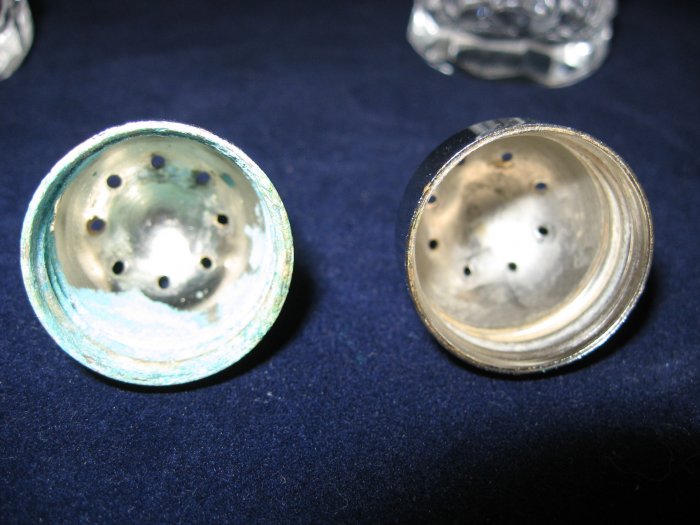 Fostoria American Salt & Pepper Shakers S&P AM01/649