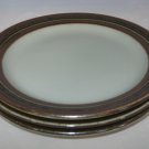 Arabia of Finland Karelia 8" Salad Plates - Lot of 3-Brown Band