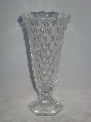 Fostoria American Flared Bud Vase Hex Footed-Vintage