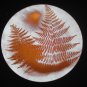Mid-Century Modern Enamel on Copper 8.5" Plate- signed