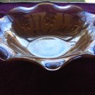 Jeannette/Jeanette Iris & Herringbone Iridescent Marigold Ruffled Serving Bowl