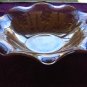 Jeannette/Jeanette Iris & Herringbone Iridescent Marigold Ruffled Serving Bowl