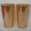 2 Jeannette Marigold Hex Optic - Honeycomb Water Tumblers