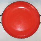 Caravelle -Krenit style Red Enamel Skillet/ Frying Pan- Mid-Century