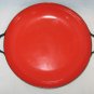 Caravelle -Krenit style Red Enamel Skillet/ Frying Pan- Mid-Century