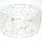Iittala Finland Oiva Toikka FLORA 7.5" Glass Serving  Bowl MINT - Nuutajarvi Scandinavian MCM