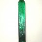 Wayne Husted Bischoff Glass 20" Tall Green Concord Decanter Floor Vase Indiana Lancaster Colony