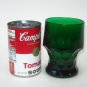 Set 4 Anchor Hocking Forest Green Georgian Water Glass 4.25" Tumblers Vintage EUC