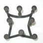 DANSK Denmark 8 Tiny Taper Candle Holder Candelabra Cast Iron IHQ Quistgaard