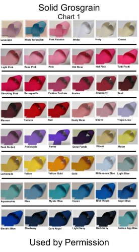 Ribbon Chart Solid Grosgrain