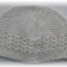 Crochet Beanie Hat - White