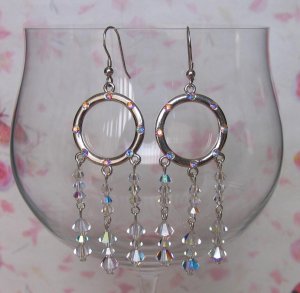 Crystal Hoops Crystal AB