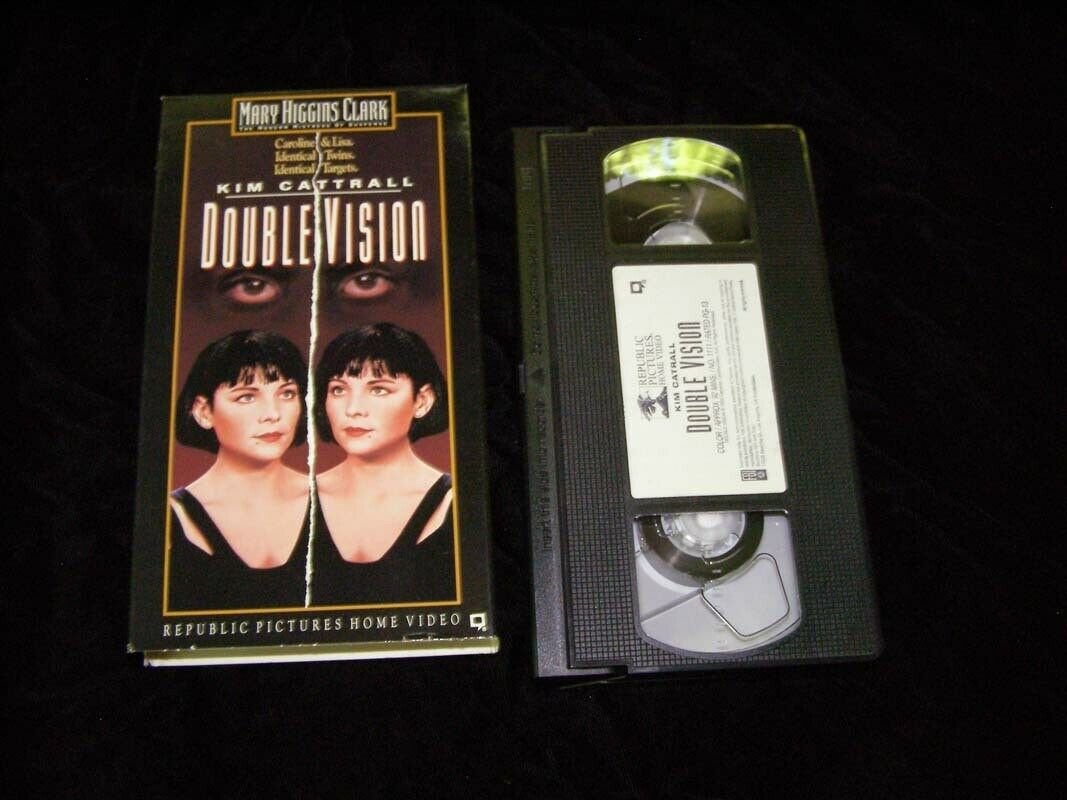 VHS Double Vision Kim Cattrall Mary Higgins Clark