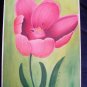 Open 9x12 Mixed Media Original Painting Drawing Floral Art Flower Botanical Tulip