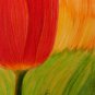 Tulip Flame 6x8 Colored Pencil Original Painting Drawing Flower Floral Botanical Art