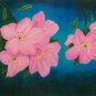 Rhododendrons 9x12 Colored Pencil Original Painting Drawing Flower Floral Botanical Art
