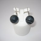 earrings - Italian marble