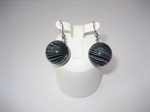 earrings - Italian marble