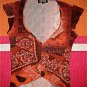 Brown Patent Top
