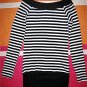 Long Sleeve Black & White Top