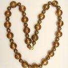 GOLDSTONE & COPPER BEAD NECKLACE