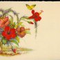 EG Barnhill 1930s Signed Old Florida Print Hibiscus Highwaymen Style Mint!