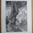 Frankenstein and Creature Cemetery Scene Berni Wrightson
