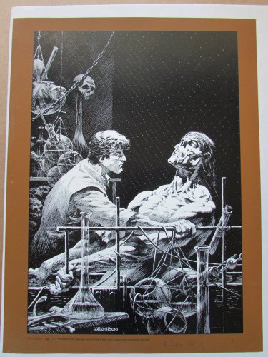 "Features As Beautiful..." Frankenstein Berni Wrightson s/n silkscreen
