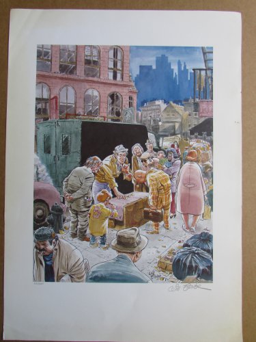 "Street Casino " s&n lithograph Will Eisner 1988  #630/800