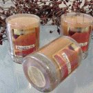 Pumpkin Pie Scented Glass Tumbler Wax Votive Candle 3 Oz.