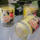 Melon Delight Scented Glass Tumbler Wax Votive Candle 3 Oz.