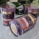 Mixed Berry Scented Glass Tumbler Wax Votive Candle 3 Oz.