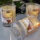 Vanilla Scented Glass Tumbler Wax Votive Candle 3 Oz.