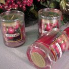 Apple Cider Scented Glass Tumbler Wax Votive Candle 3 Oz.