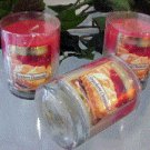 Strawberry Cheesecake Scented Glass Tumbler Wax