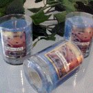 Blueberry Muffin Scented Glass Tumbler Wax Votive Candle 3 Oz.