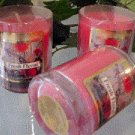 Fresh Floral Scented Glass Tumbler Wax Votive Candle 3 Oz.