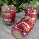 Cinnamon Cider Scented Glass Tumbler Wax Votive Candle 3 Oz.