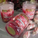 Peppermint Scented Glass Tumbler Wax Votive Candle 3 Oz.