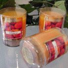 Mango Scented Glass Tumbler Wax Votive Candle 3 Oz.