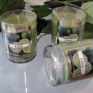 Lime Scented Glass Tumbler Wax Votive Candle 3 Oz.