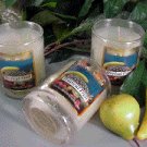 Tropical Fruit Scented Glass Tumbler Wax Votive Candle 3 Oz.