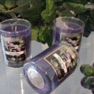 Muscadine Scented Glass Tumbler Wax Votive Candle 3 Oz.