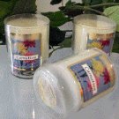 Carnation Scented Glass Tumbler Wax Votive Candle 3 Oz.