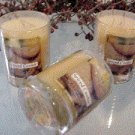 Spiced Cookie Scented Glass Tumbler Wax Votive Candle 3 Oz.